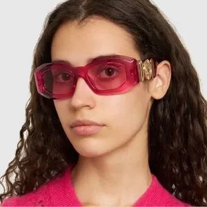 Versace サングラス　ケース付き　美品　ピンク マキシ メドゥーサ ビギー サングラス パープル | VERSACE JP